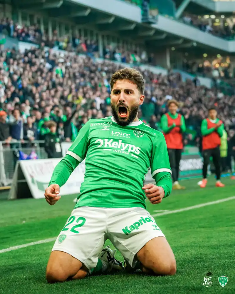 Zuriko Davitashvili - ASSE vs Auxerre- octobre 2024- Crédit photo - assetv.fr