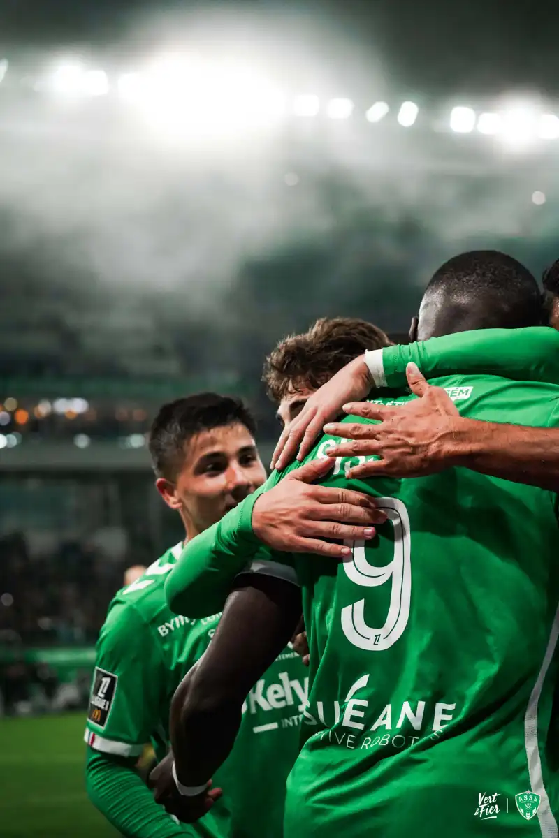 Credit photos - asse.fr - asse - strasbourg- novembre-2024-seconde-célebration but stéphanois