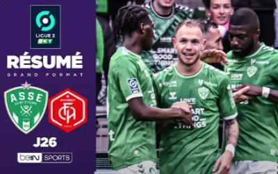 SAINT-ETIENNE sur le PODIUM en battant Annecy !