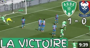 ASSE 1 – 0 CAEN, Les Verts ne lâchent rien !!