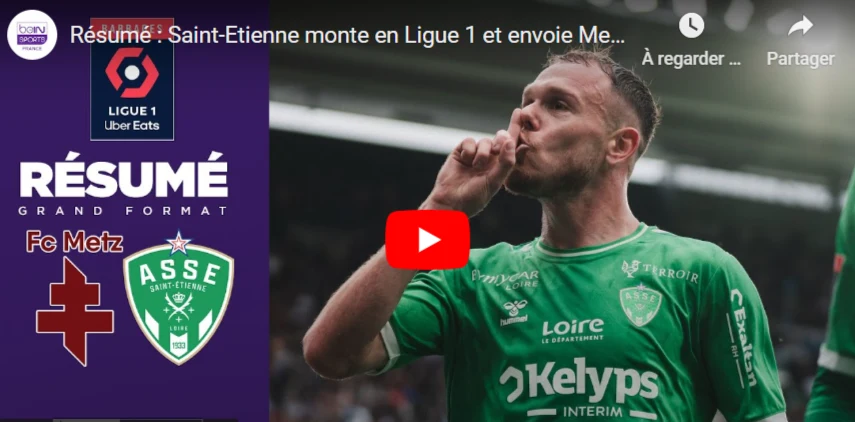 L’ASSE Retrouve la Ligue 1 : Une Montée Arrachée au bout du suspense