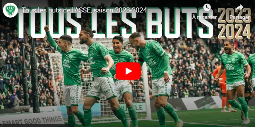 Revivez en vidéo les 54 Buts de l’ASSE pour la remontée en Ligue 1