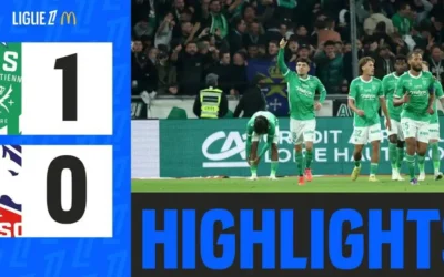 ASSE 1 – 0 LILLE : Les Verts créent la surprise et s’offrent un bol d’air face à Lille