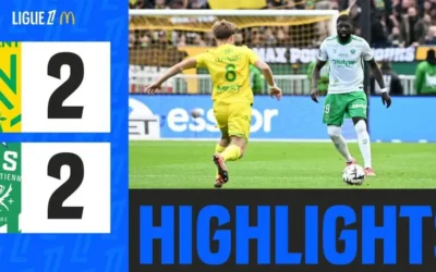 Nantes 2 – 2 ASSE : Les Verts arrachent un nul inespéré à la Beaujoire