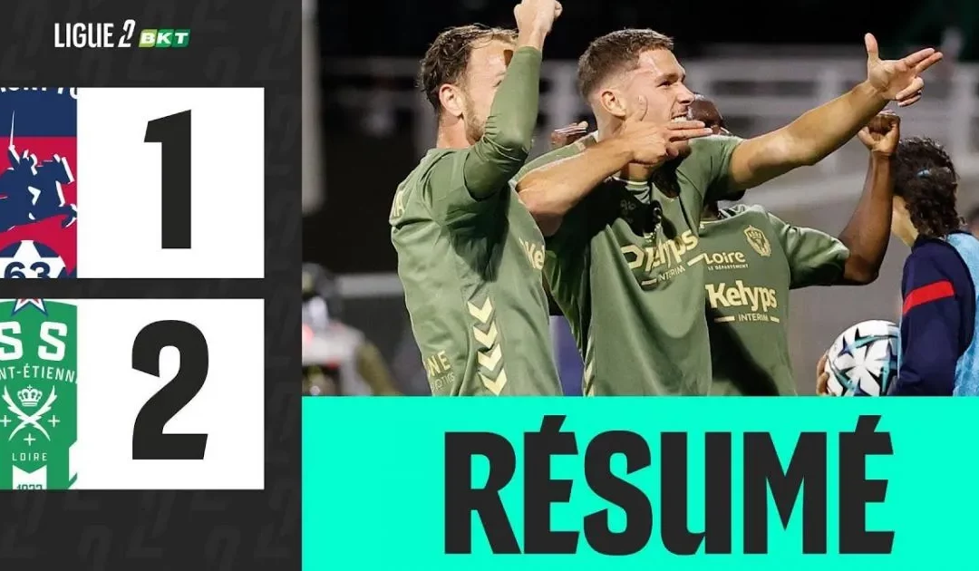 Résumé Clermont-Ferrand vs ASSE